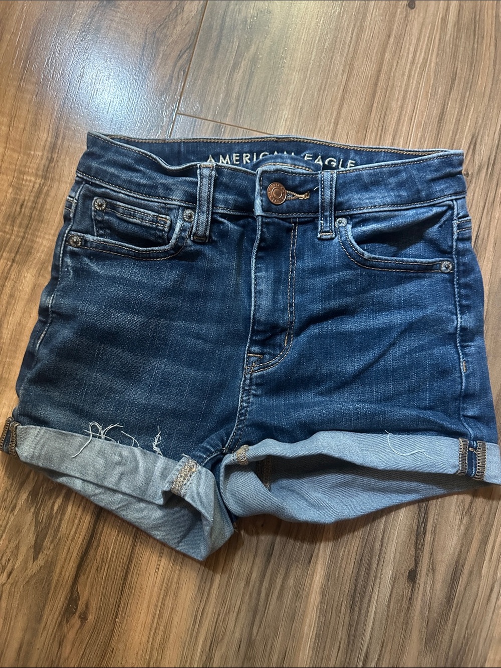 American eagle super high-rise shortie shorts size 00
